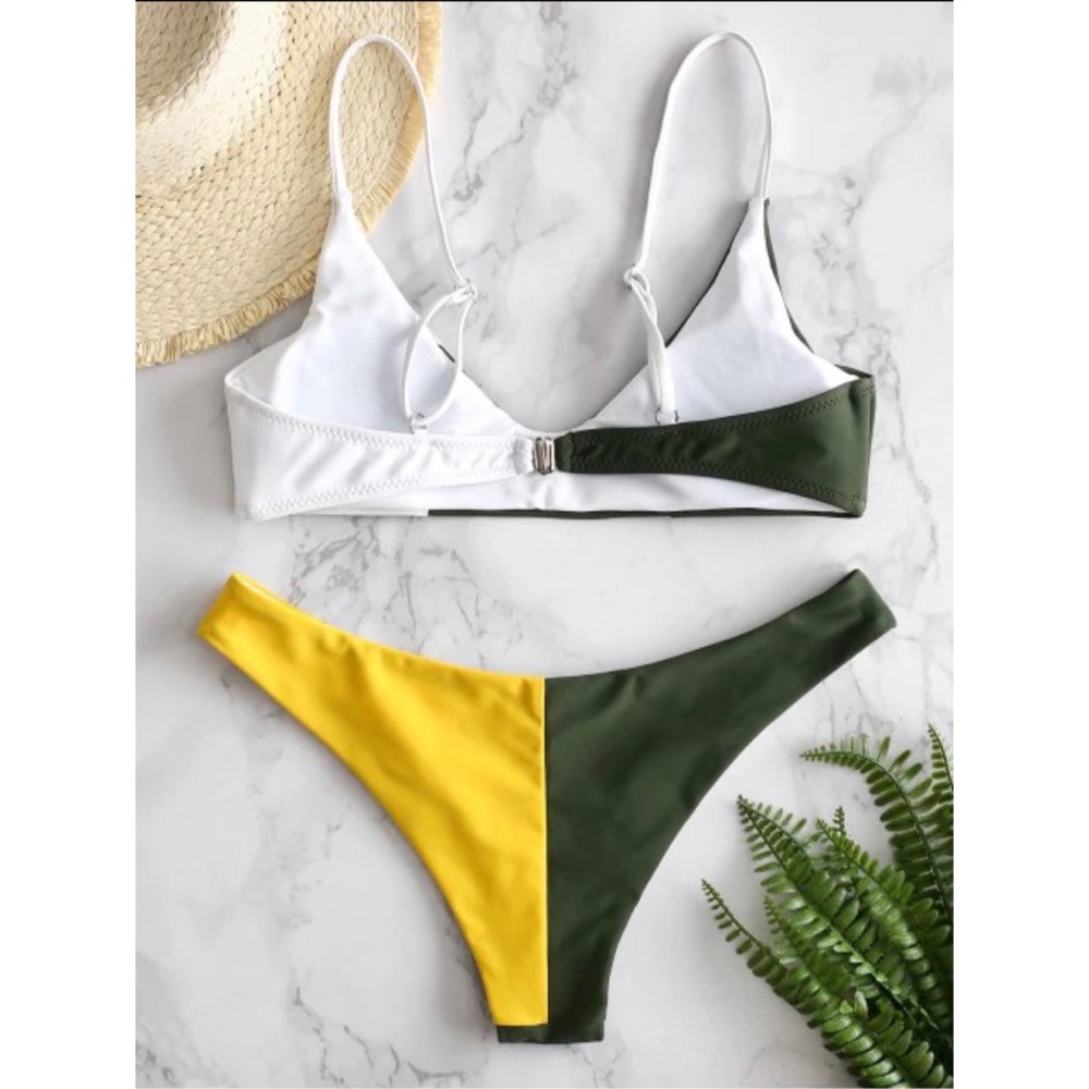 Color Block Bikini Set - Picture 2 of 5